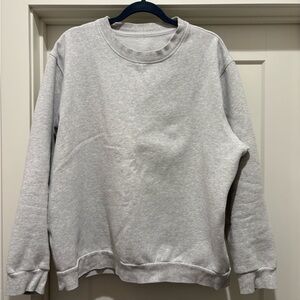 lululemon athletica Men’s Light Gray Crewneck Sweater size Large